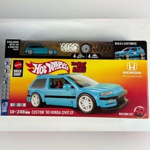 Mattel Brick Shop Hot Wheels The Hot Ones CUSTOM 1990 HONDA CIVIC EF